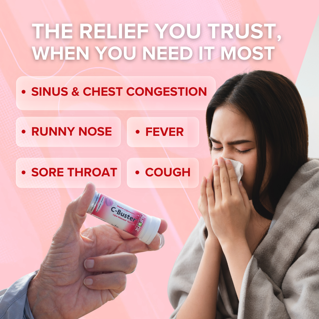Liposomal C-Buster Cold & Flu Relief Effervescent Tablets