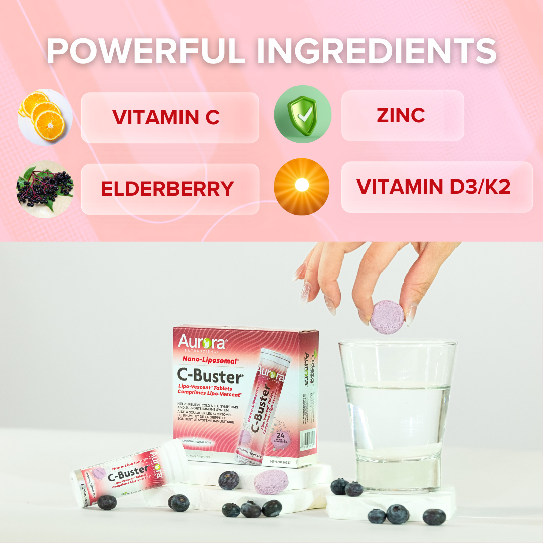 Liposomal C-Buster Cold & Flu Relief Effervescent Tablets