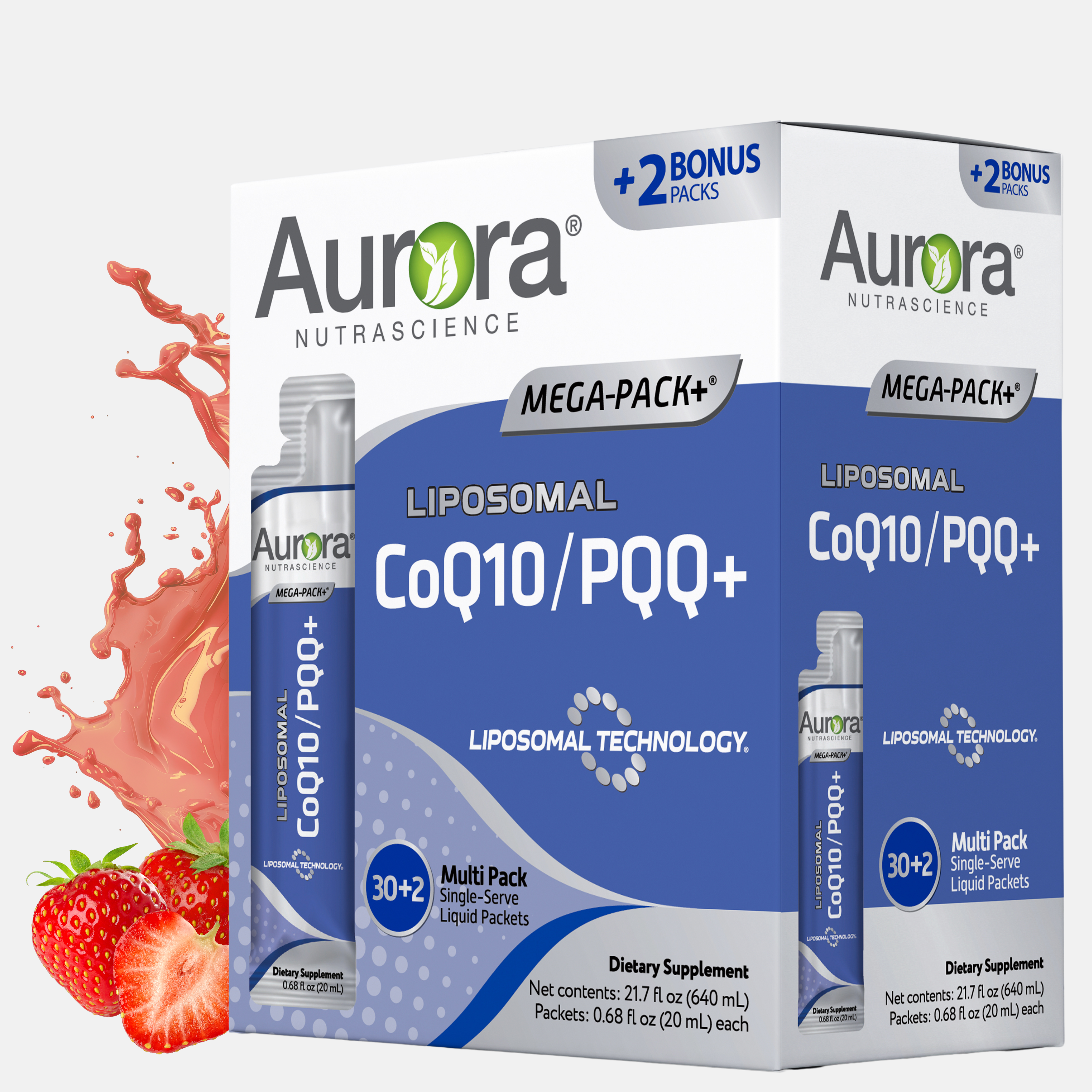 Liquid Liposomal CoQ10/PQQ+ Packets
