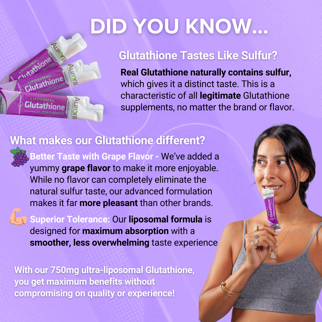 Glutathion liposomal 750 mg | Sachets liquides à usage unique