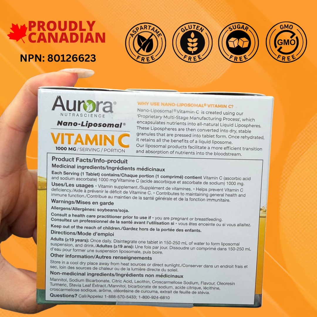 Liposomal Vitamin C 1000mg Effervescent Tablets