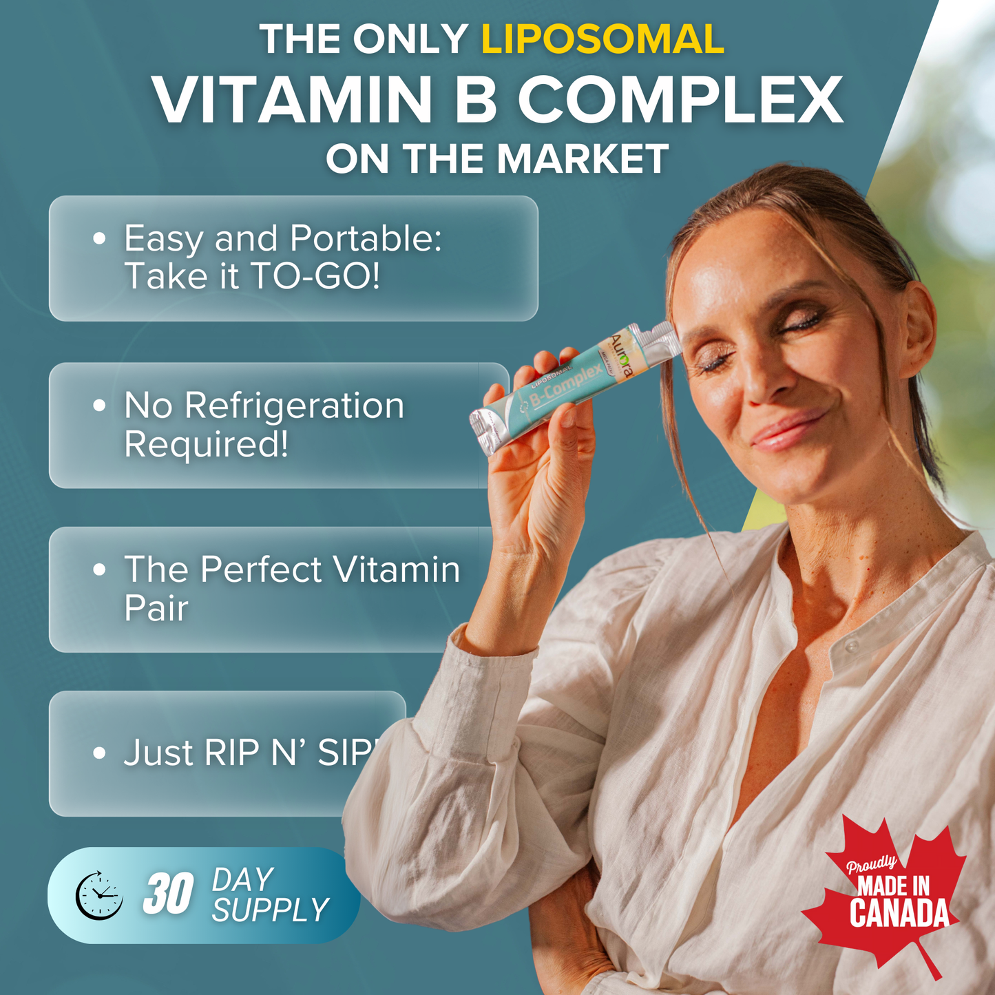 Liquid Liposomal Vitamin B Complex Packets