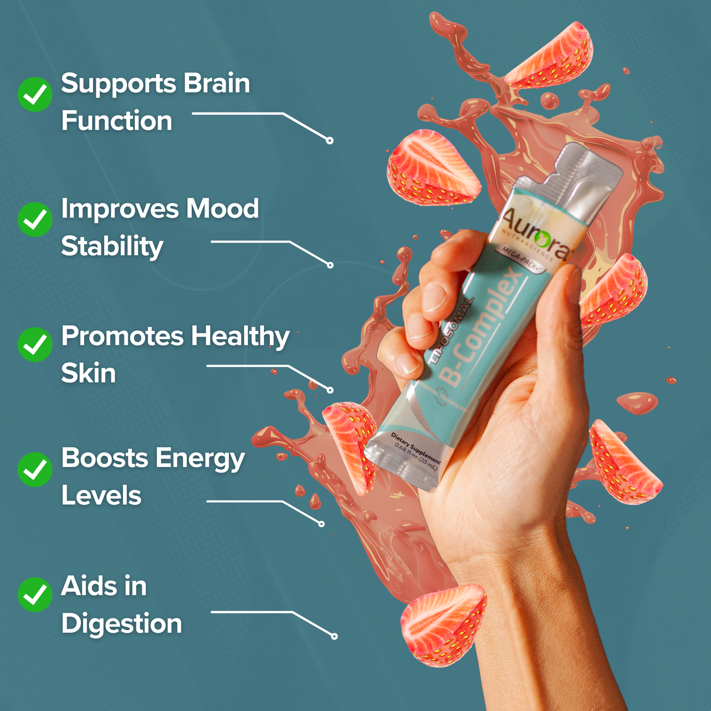 Liquid Liposomal Vitamin B Complex Packets