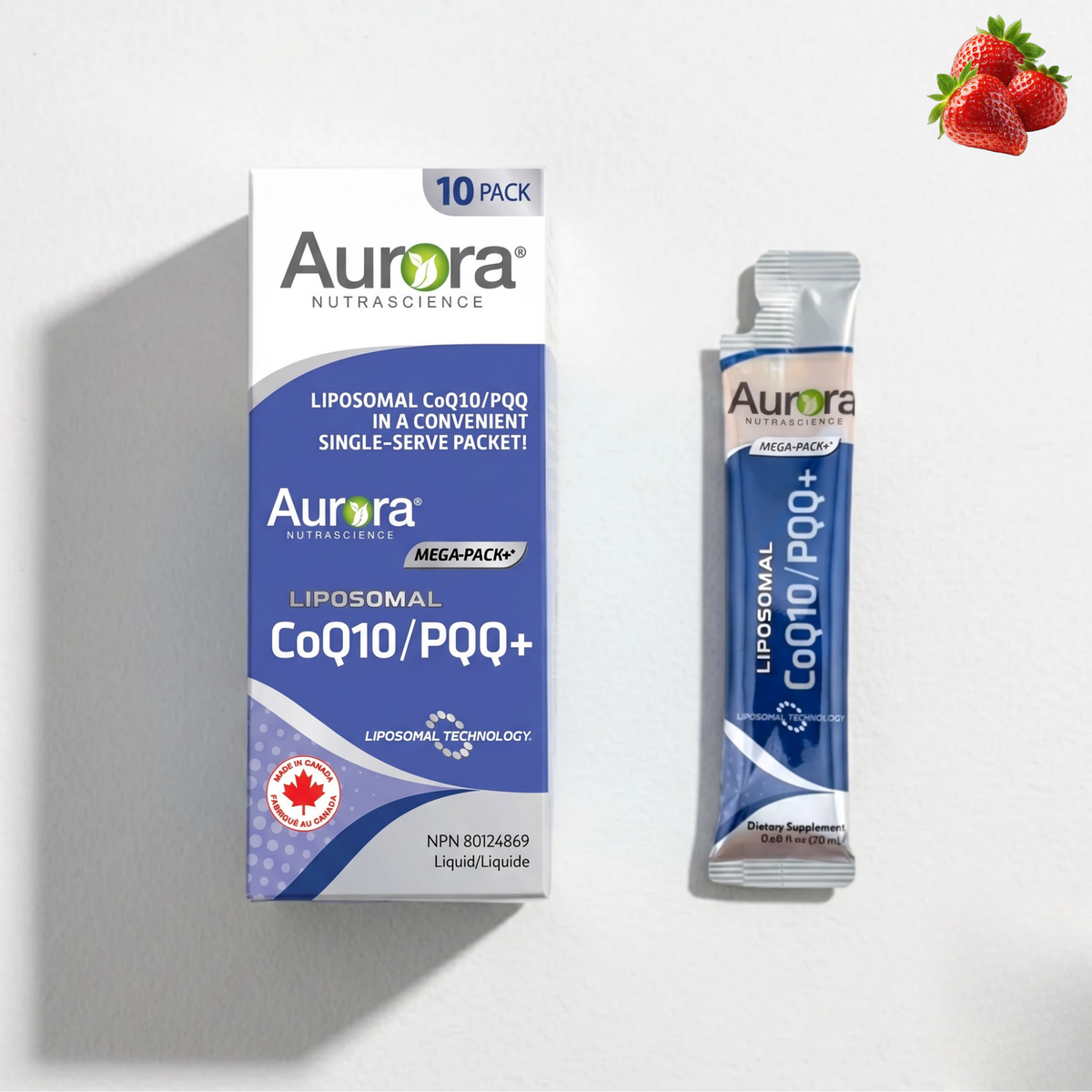 Liquid Liposomal CoQ10/PQQ+ Packets
