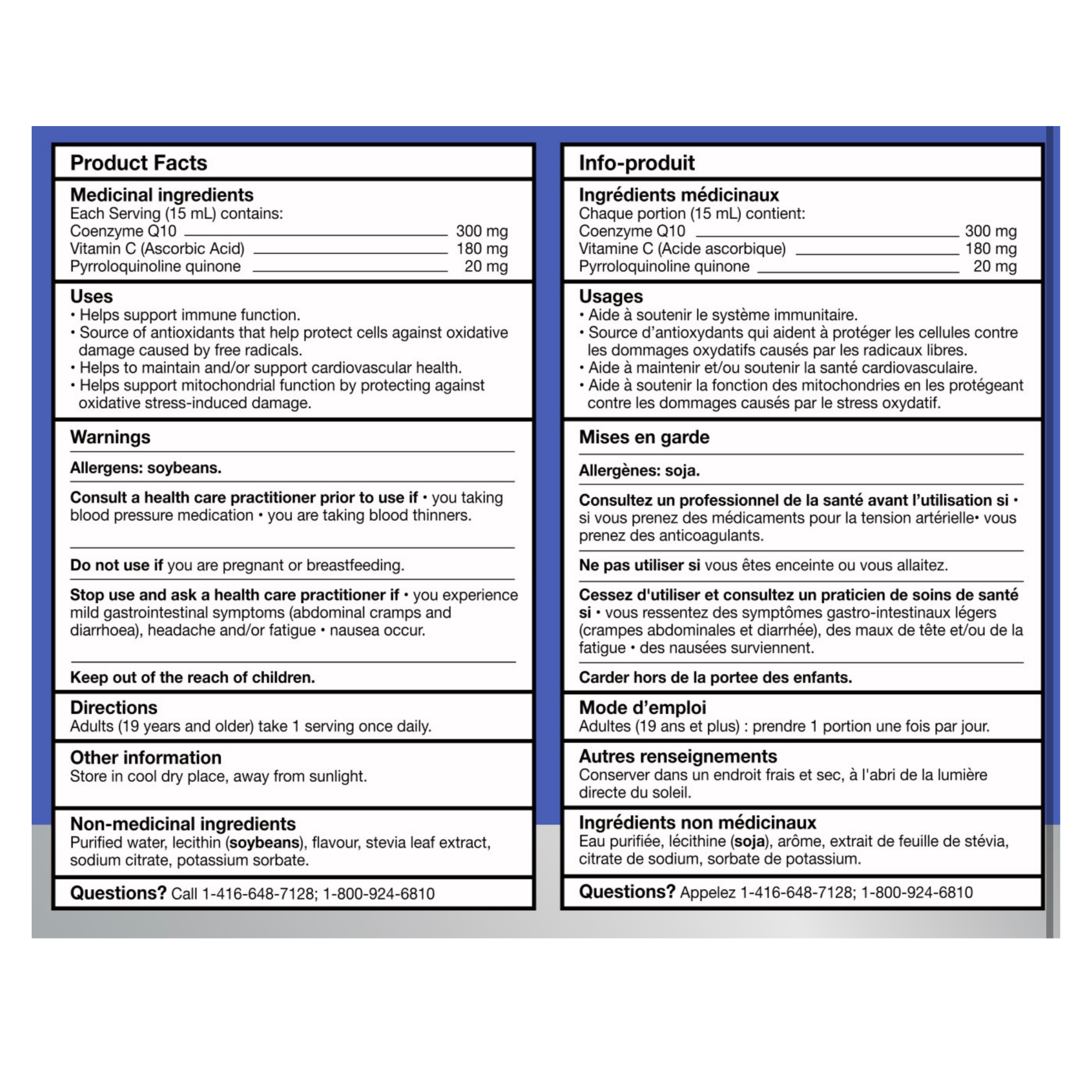 Liquid Liposomal CoQ10/PQQ+ Packets