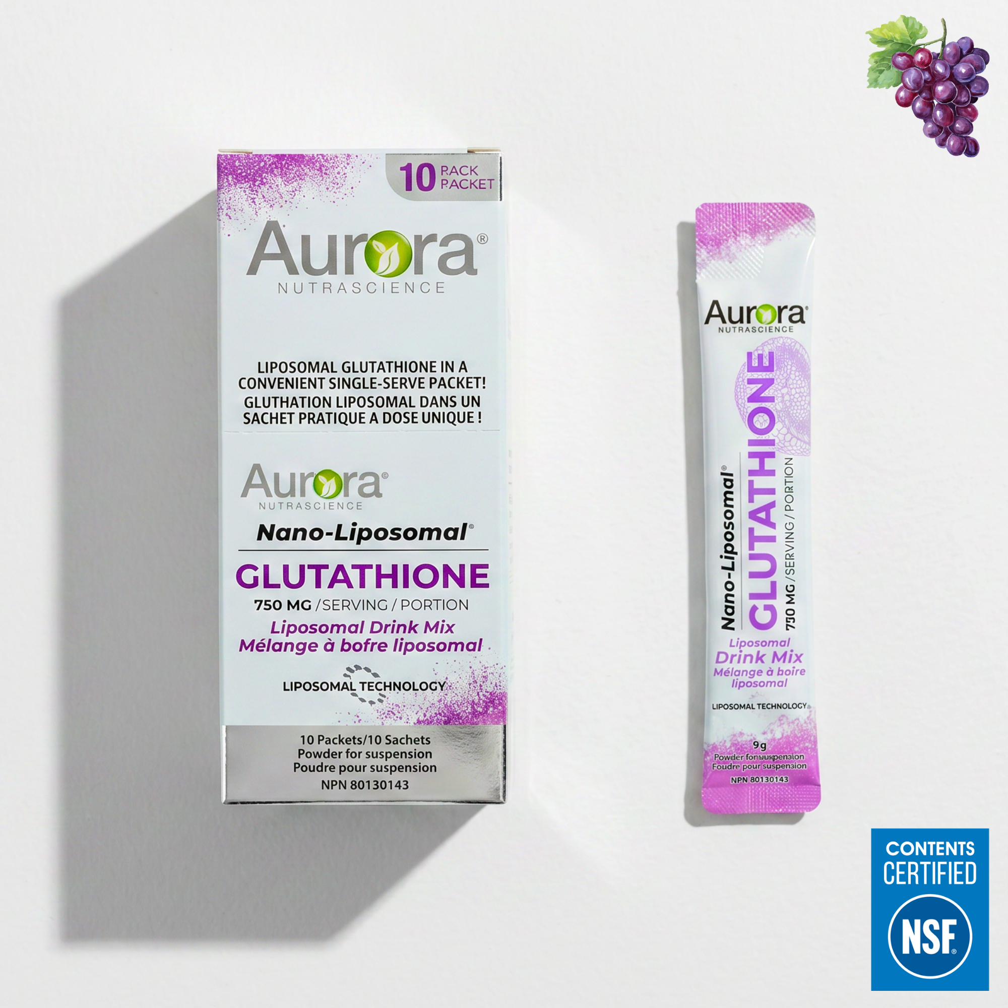 Dry Granule Liposomal Glutathione 750mg Packets