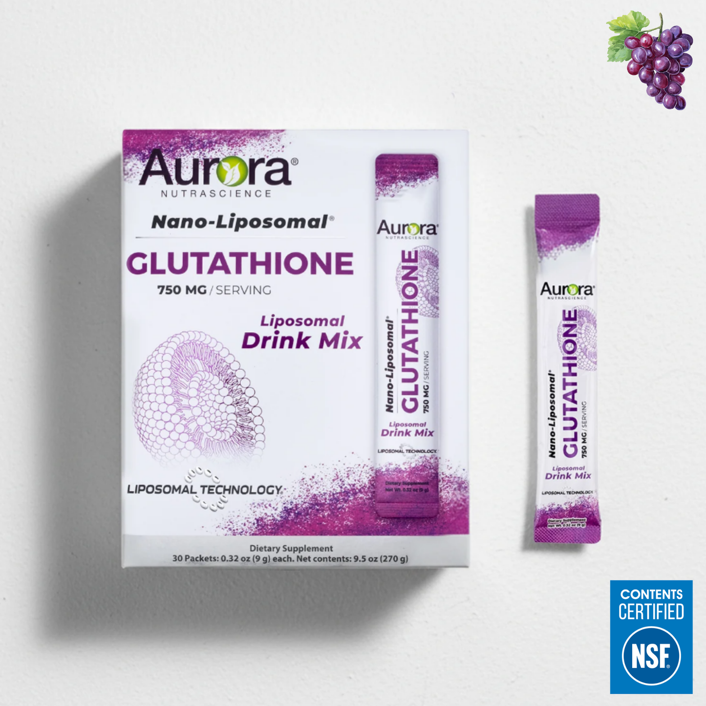 Dry Granule Liposomal Glutathione 750mg Packets