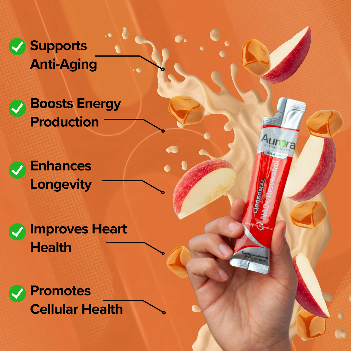 Liquid Liposomal NAD+/ Resveratrol Packets