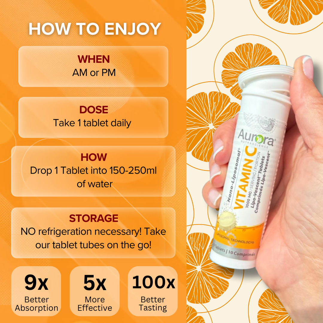 Liposomal Vitamin C 1000mg Effervescent Tablets