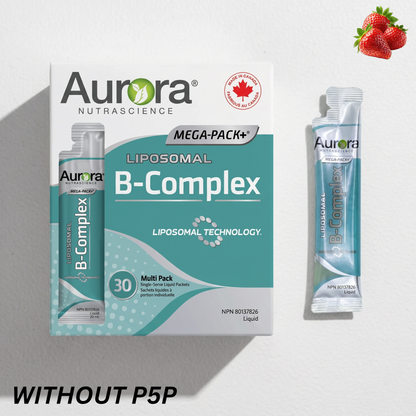 Liposomal Vitamin B Complex with 2000mg Vitamin C Liquid Packets (Without P5P)