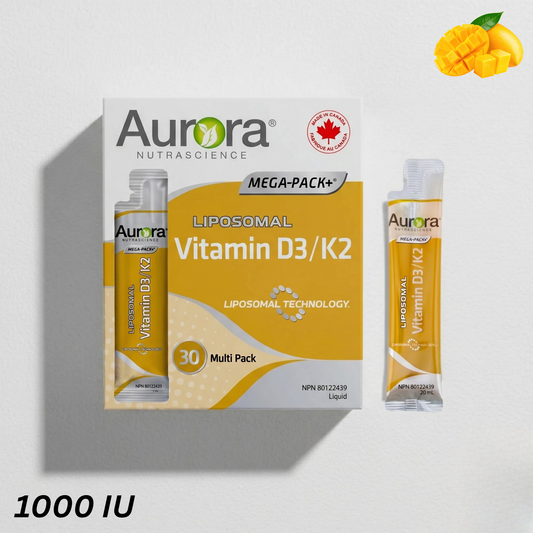 1000 IU Liposomal Vitamin D3/K2 Liquid Packets