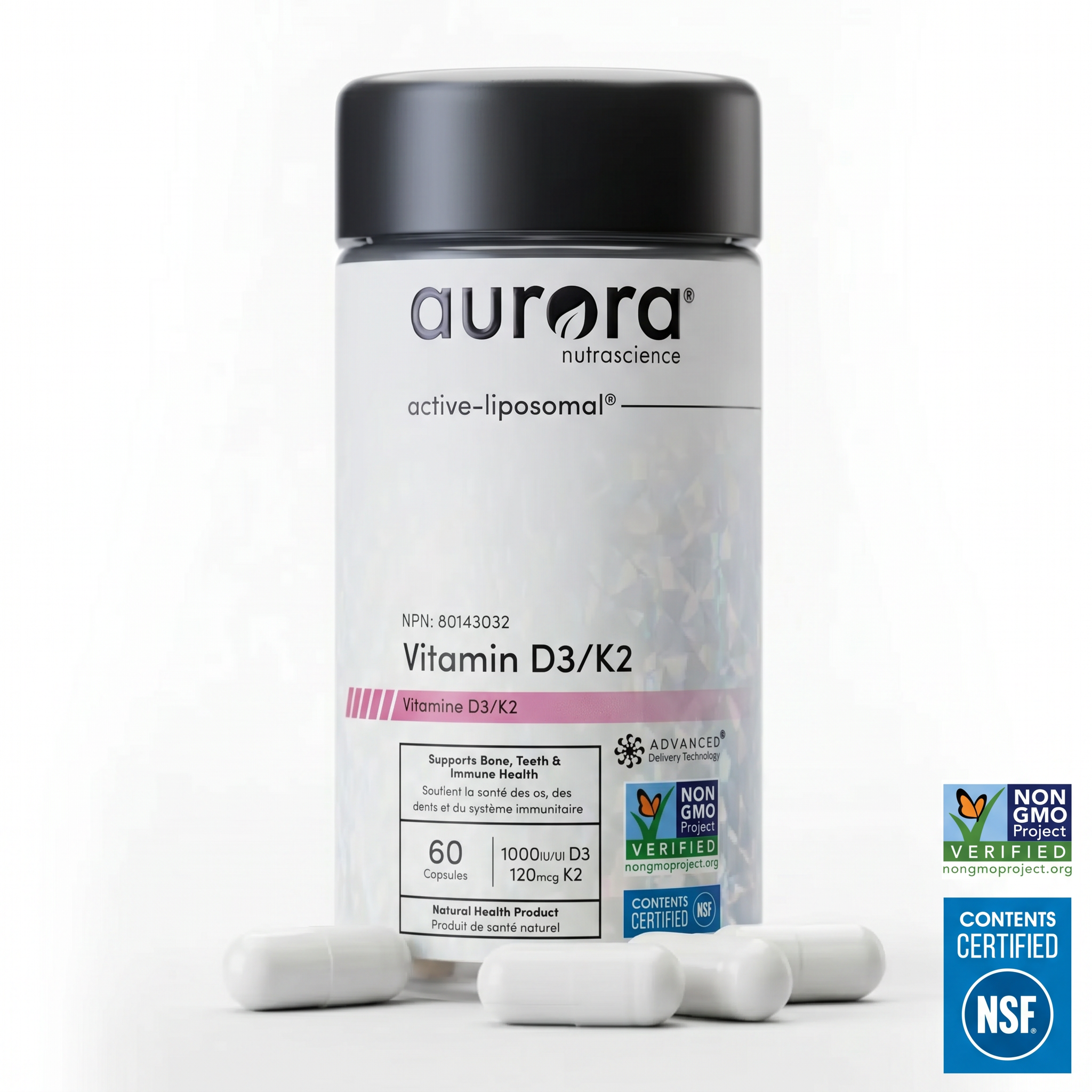 Vtamin D/K2 Liposomal Wellness Capsules